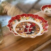 Villeroy & Boch Christmas Toy's Fantasy Schaal 25 cm - Santa leest verlanglijstje