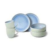 Like by Villeroy & Boch Crafted Blueberry 6-delig Ontbijtset 2-personen - turquoise