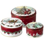 Villeroy & Boch Christmas Christmas Accessoires Set van 3 koektrommels
