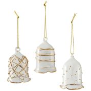 Villeroy & Boch Christmas Winter Collage Accessoires  Glazen bel goud - Set van 3