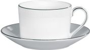 Wedgwood Vera Wang Blanc Sur Blanc Kop 0.15 ltr en schotel