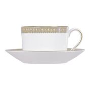 Wedgwood Vera Wang Lace Gold Theekop 0.15 ltr en schotel