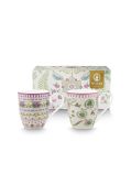 Pip Studio Lily & Lotus Beker XL 450 ml - set van 2