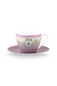 Pip Studio Lily & Lotus Cappuccinokop en schotel 280ml