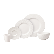 Villeroy & Boch Manufacture Rock Blanc 20-delige serviesset