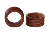 ASA Selection Wood Servetring Rond Rilled - Set van 2 