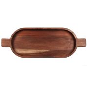 ASA Selection Wood Schaal ovaal met 2 handvaten 49,6x18cm h3,5cm