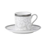 Wedgwood Celestial Platinum Espressokop 0.08 ltr EN schotel Bond 