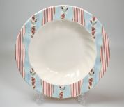 Johnson Brothers Farmhouse Chic Diep bord 22 cm Silky Stripe