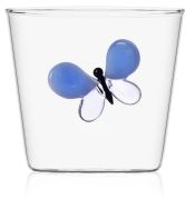 Ichendorf Milano Garden Picnic Waterglas Blue Butterfly 350 ml