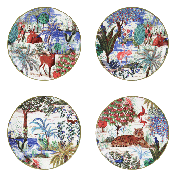 Gien Le Jardin Du Palais Gebaksbordjes 17 cm – set van 4  