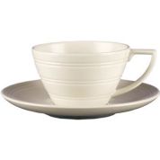 Wedgwood Jasper Conran Casual Cappuccinokop - Theekop 0.25 ltr en schotel Creme