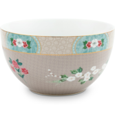 Pip Studio Blushing Birds Bowl 18 cm - khaki