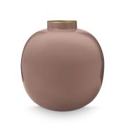Pip Studio Home Vaas metaal 23 cm Roest Bruin