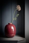 Pip Studio Home Vaas Metaal 32 cm - Donker Rood 
