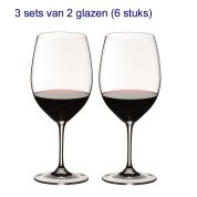 Riedel Vinum Cabernet Sauvignon/Merlot wijnglas - 3 sets v. 2 (6 st)