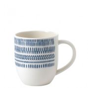 Royal Doulton Ellen DeGeneres Beker 400 ml - Chevron Cobalt Blue 