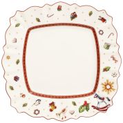 Villeroy & Boch Christmas Toy's Delight Dinerbord-Serveerbord vierkant wit