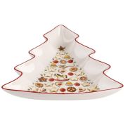 Villeroy & Boch Christmas Winter Bakery Delight Schaal kerstboom, groot 26.5 cm