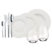 Villeroy & Boch Wonderful World - White 4 Friends Serviesset 4-personen 36-delig