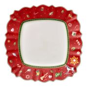 Villeroy & Boch Christmas Toy's Delight Dinerbord-Serveerbord vierkant rood