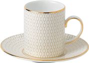 Wedgwood Gio Gold Espressokop 0.08 ltr en schotel