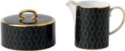 Wedgwood Gio Gold Melk- en suikerset - Zwart