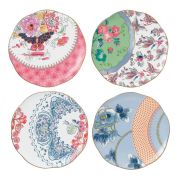 Wedgwood Butterfly Bloom Bord 21 cm - Set van 4 