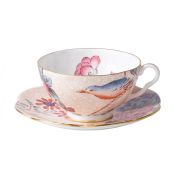 Wedgwood Cuckoo Theekop 0.18 ltr en schotel Peach