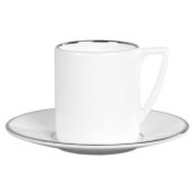 Wedgwood Jasper Conran Platinum Espressokop 0.08 ltr. en schotel