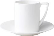 Wedgwood Jasper Conran White Espressokop 0.08 ltr en schotel