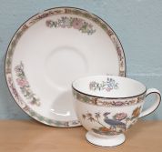 Wedgwood Kutani Crane Theekop en schotel Leigh