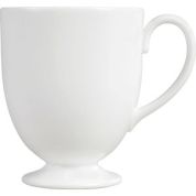 Wedgwood White China Beker met oor 0.24 ltr Leigh