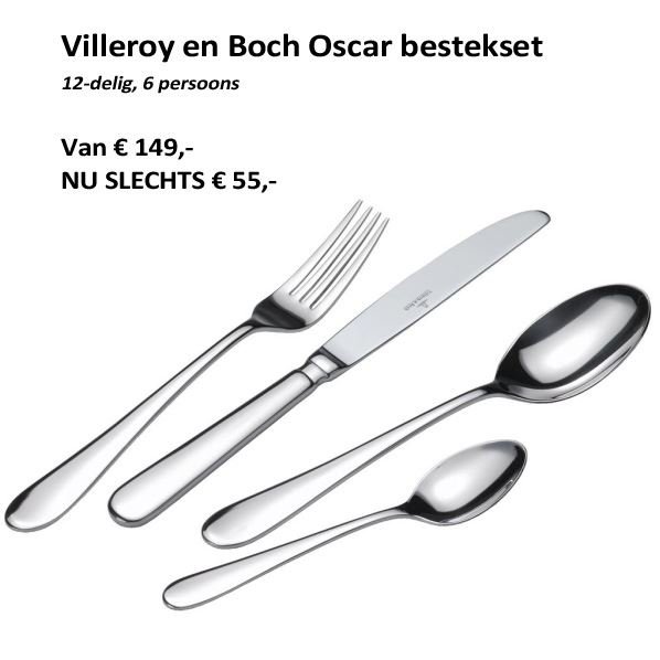 Dalset landbouw Steen Villeroy & Boch Oscar bestek – Moederdag 2015 Aanbieding